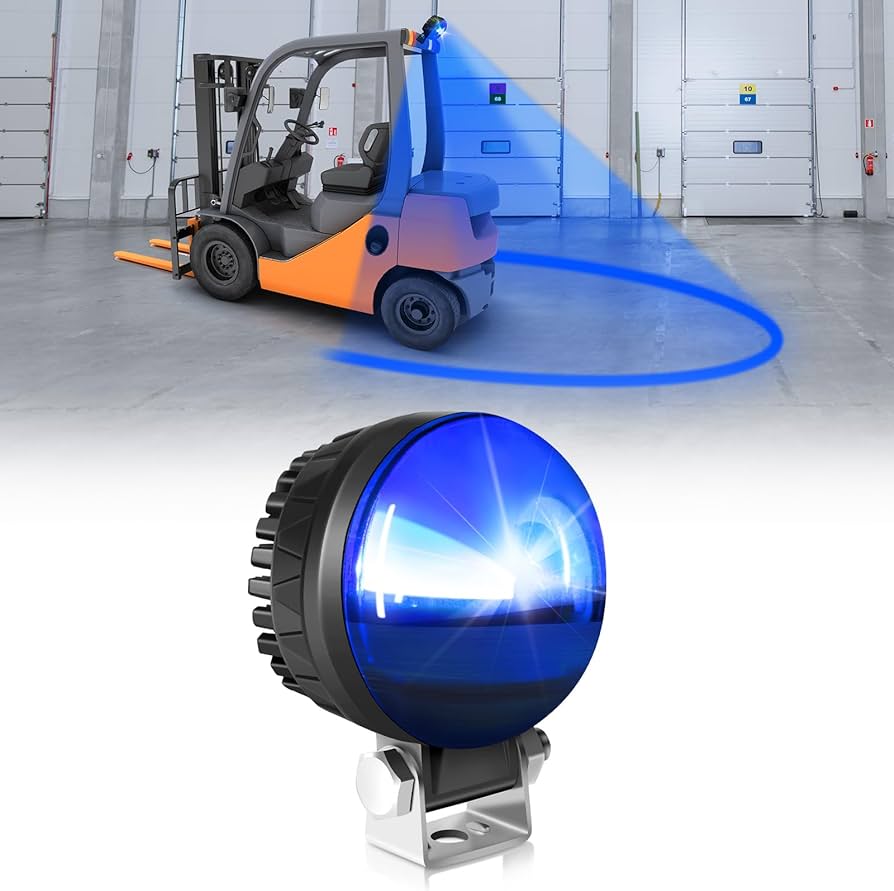 New LED Forklift Safety Light Blue Warning Light Warehouse