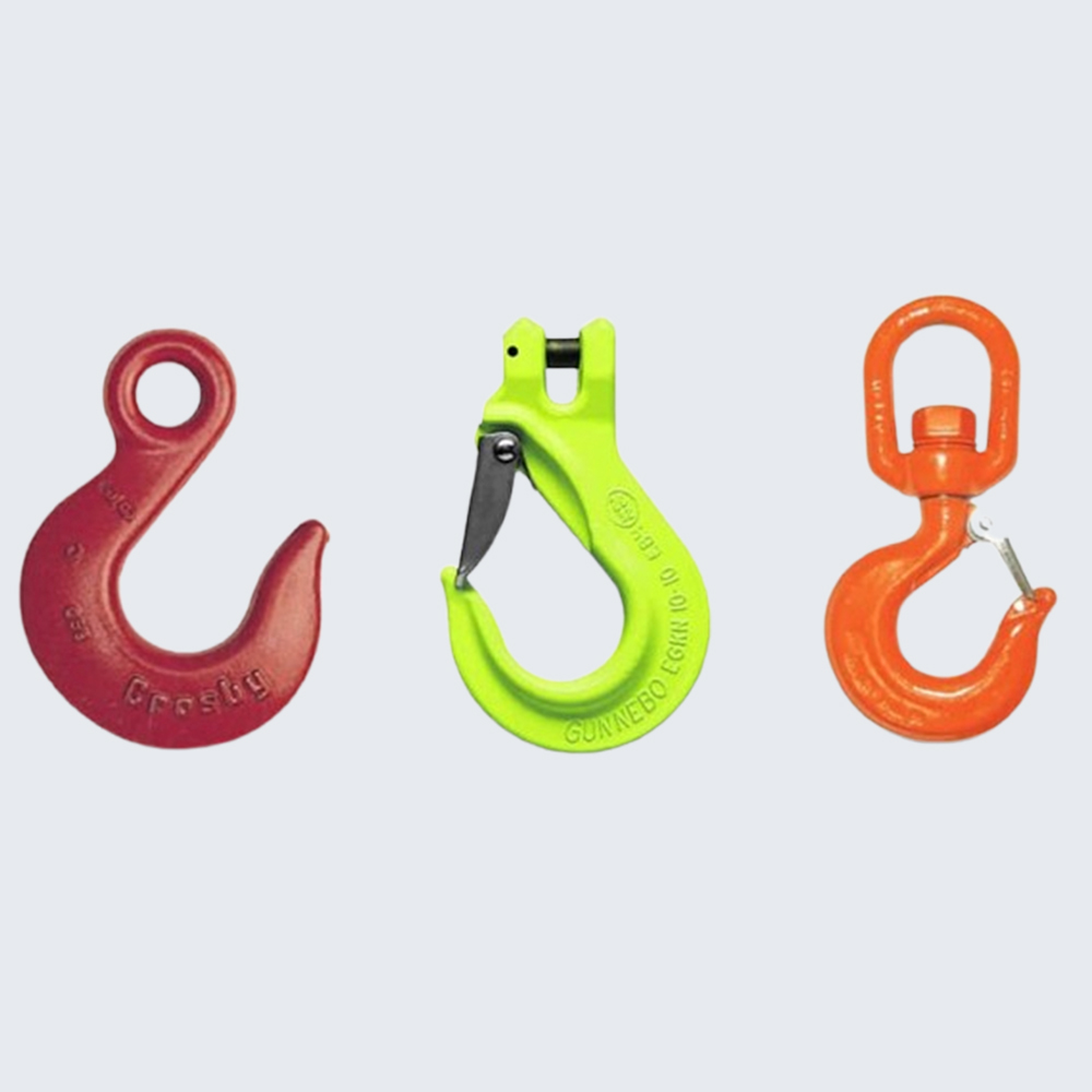 Different Types of Lifting and Sling Hooks Eye Hook Clevis Hook Swivel Hook