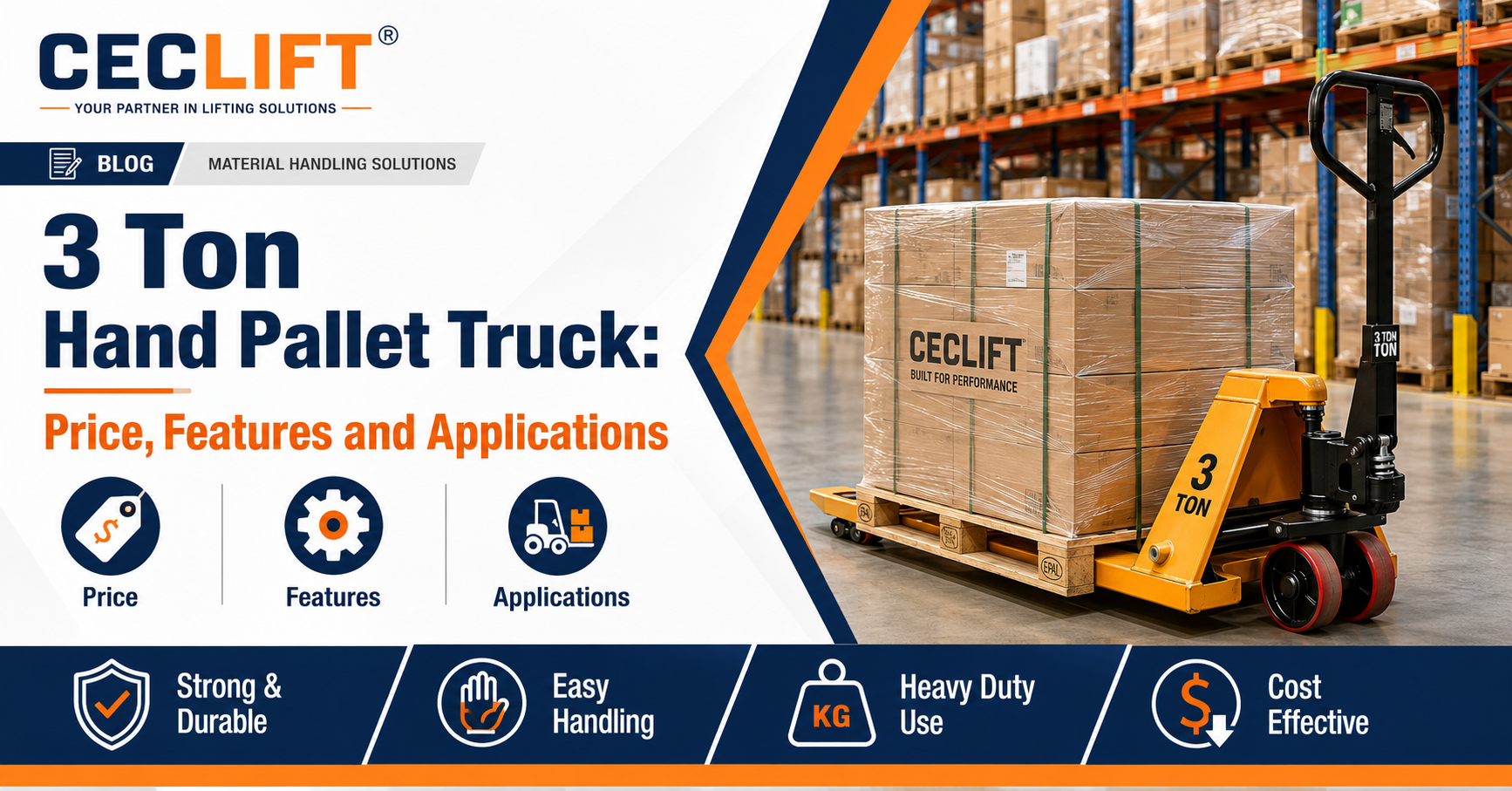 You are currently viewing 3 Ton Hand Pallet Truck: Price, Features and Applications