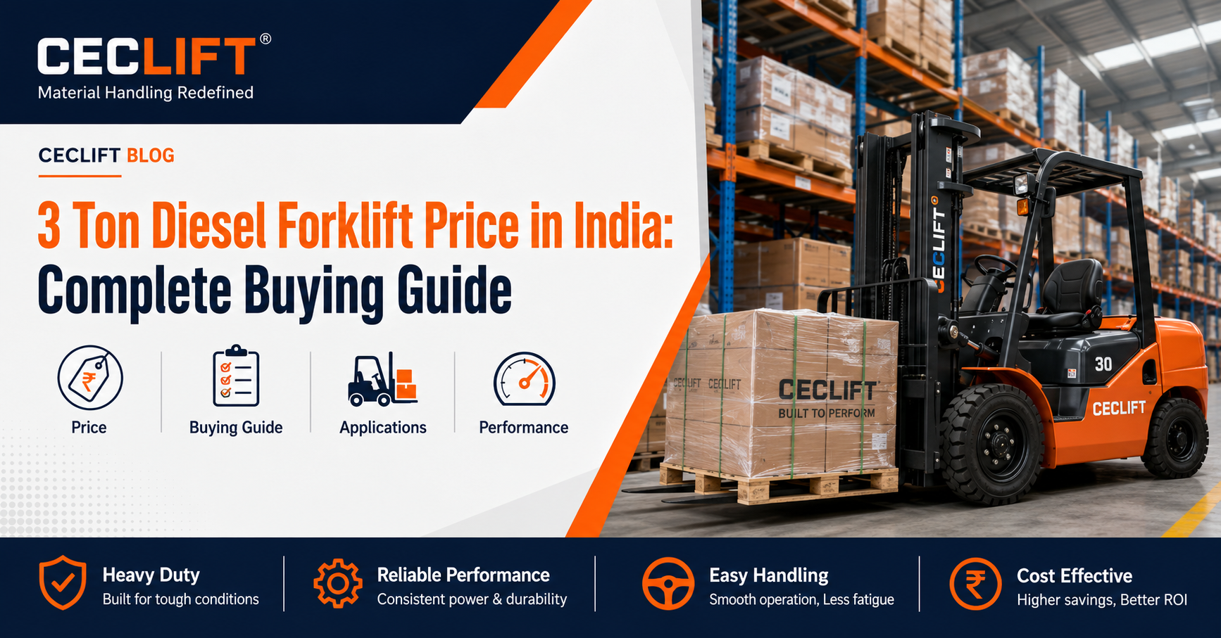 You are currently viewing 3 Ton Diesel Forklift Price in India: Complete Buying Guide